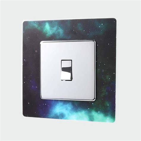 Printed in glow in the dark filament to help you find that switch in pitch black. Galaxy Light Switch Surround - Gaming Displays Space