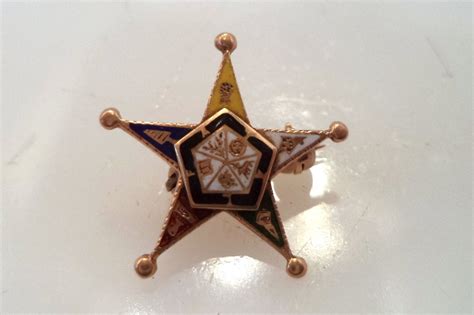 14k Oes Lapel Pin Order Of Eastern Star Lapel Pin Etsy