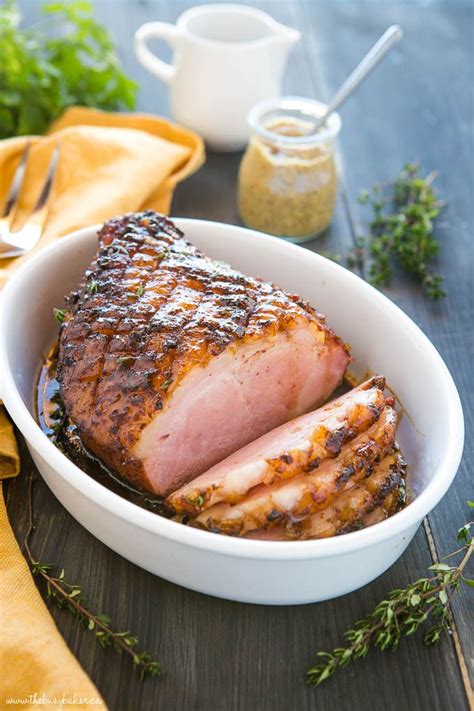 Easy Dijon Maple Glazed Ham Recipe Ham Glaze Maple Glazed Ham Ham