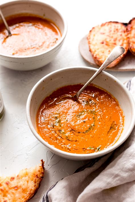 Secret Ingredient Tomato Basil Soup No Cream Recipe Little Spice Jar