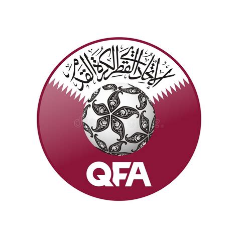 Vector Logo Of The Qatar National Football Team Editorial Stock Image