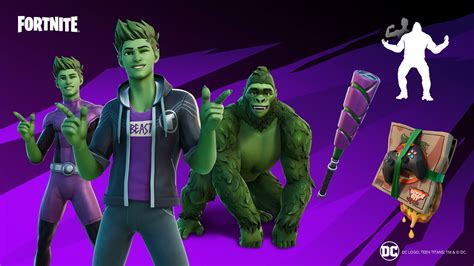 Dcs Beast Boy Unites With Raven In Fortnite Compete To Unlock His