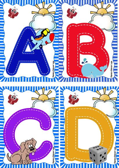 Vários Alfabeto Ilustrado Para Imprimir Educação Infantil 2a2
