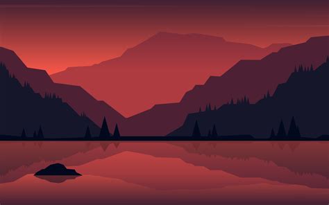 2880x1800 Minimalist Landscape Painting Macbook Pro Retina Wallpaper