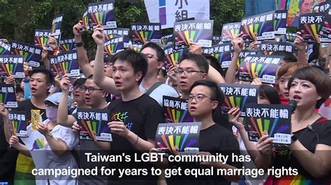 Taiwan S Parliament Approves Same Sex Marriages In First For Asia Youtube