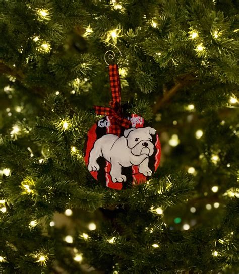 Bulldog Christmas Ornament Bulldog Fan Christmas Ornament  Etsy