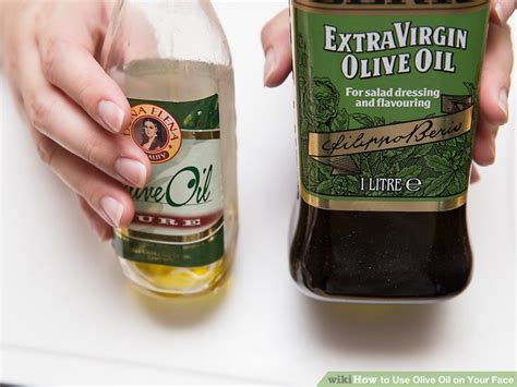 You'll want to let the olive oil sit in your hair to get the full effect, and your hair may remain somewhat greasy even after you rinse out the oil. 3 Ways to Use Olive Oil on Your Face - wikiHow