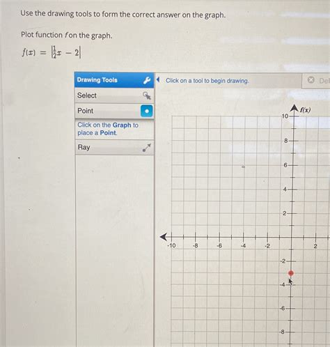 Solved Use The Drawing Tools To Form The Correct Answer On The Graph Plot Course Hero