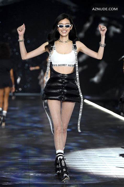 ming xi sexy slim body during the 2018 victoria s secret fashion show at pier 94 in new york