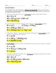 Density word problems simple problems dealing with density formula (d = m / v). 31 Density Practice Problem Worksheet - Free Worksheet ...