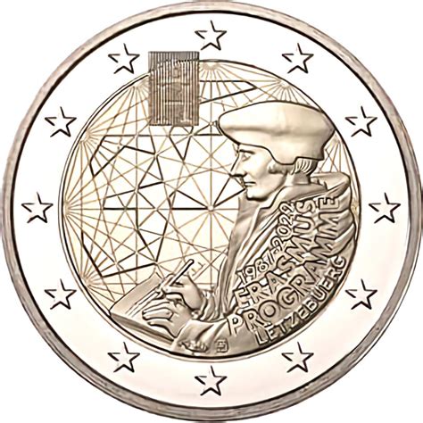 2 Euro Coin 35th Anniversary Of The Erasmus Programme Luxembourg 2022