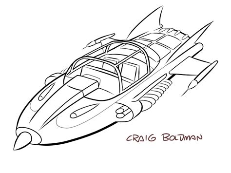 Coloring pages & books / graphics. Supercar - WIP - Craig Boldman