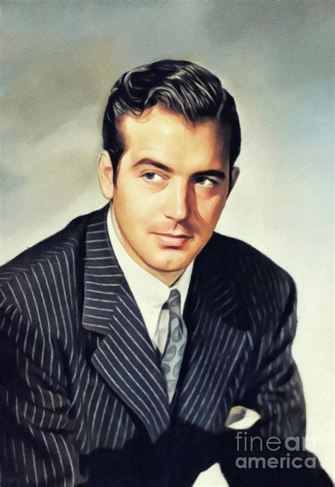 John Payne Vintage Actor Painting By Esoterica Art Agency