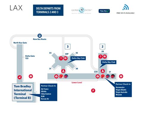 Delta Terminal 2 Jfk Map