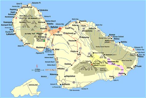 Detailed Map Of Maui