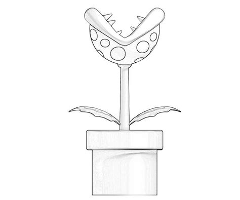 Mario Piranha Plant Coloring Page Coloring Pages