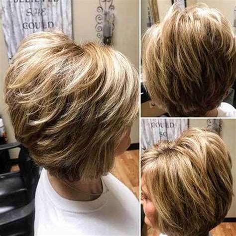 But if you're thinking about getting one, your age doesn't short haircut with heavy layers and tapered neckline for women over 50/via. 20 Beautiful Short Layered Haircuts for Women Over 50 ...