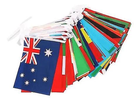Anley 100 Countries String Flag International Bunting Pennant Banner