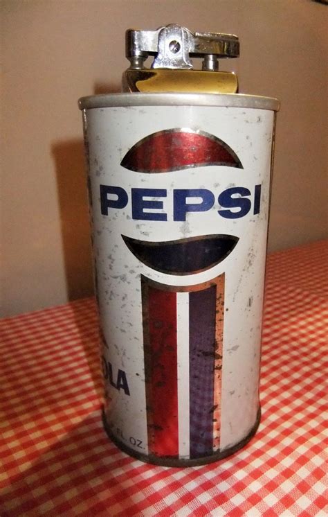 Vintage Pepsi Can Lighter C Pepsi Logo Can With Removable Lighter Weighted Collectible