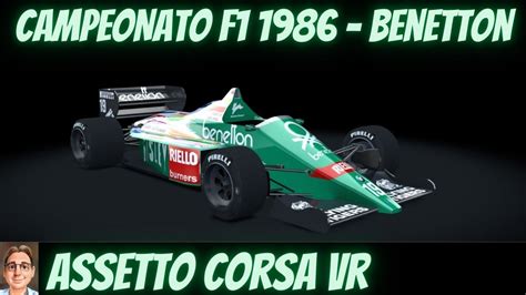 ASSETTO CORSA MOD F1 1986 BENETTON SPIELBERG ÁUSTRIA YouTube
