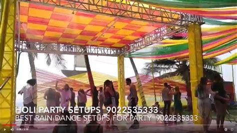 Rain Party Dance Setup Mumbai 9022535333 Youtube