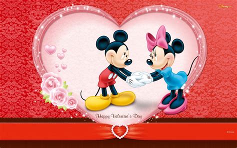 Mickey And Minnie's Valentine's Day Wallpaper and Background Image