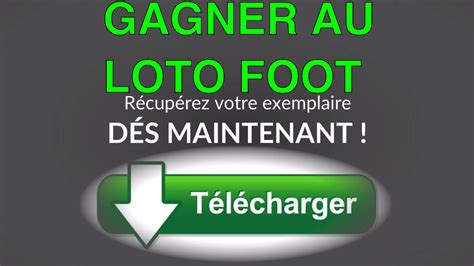 Si vous êtes un joueur de casino, comment gagner le jackpot sur une machine à sous est une question que vous avez très certainement eu à. Comment Gagner Au LOTO FOOT Facilement : - YouTube