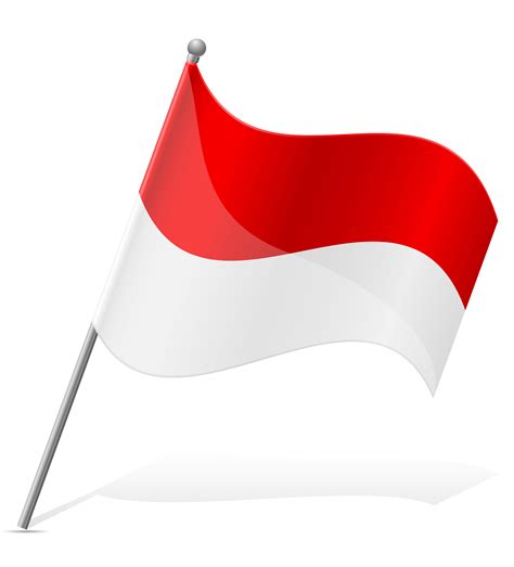 The monaco flag is very similar to its original flag, but the historical one had the coat of arms on it. flag of Monaco vector illustration - Download Free Vectors ...