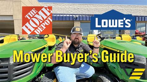 Lowe's & Home Depot John Deere Mower Buyer’s Guide - YouTube