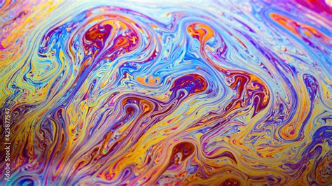 Colorful Oil Slick Art Abstract Background Backdrop Rainbow Photo