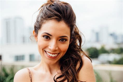 Portrait Of A Young Pretty Latina Woman By Stocksy Contributor Jayme Burrows Stocksy