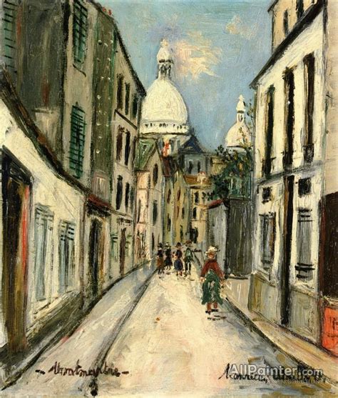 Maurice Utrillo Montmartre Oil Painting Reproductions For