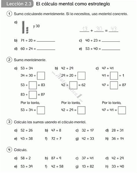 02 de febrero 2015 r. Pin de Poonamutale en Math | Estrategias de cálculo mental, Calculo mental, Matematica ejercicios