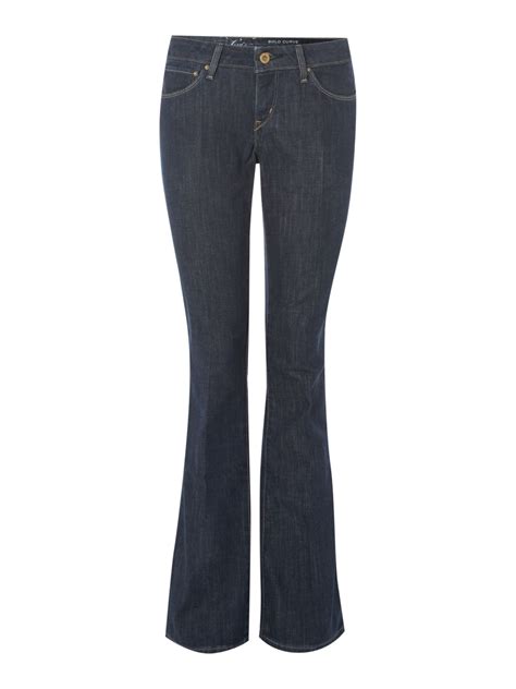 Levis Curve Id Bold Bootcut Low Rise Jean In Nightshade In Blue Denim Rinse Lyst