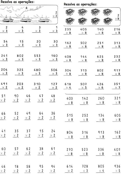 Contas MultiplicaÇÃo 2º Ano A Matemática