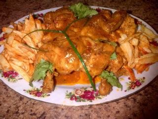 I pound the chicken flat for fast even cooking and i leave the cilantro on the side. Portuguese Chicken