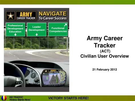 Ppt Army Career Tracker Act Civilian User Overview 21 February 2012