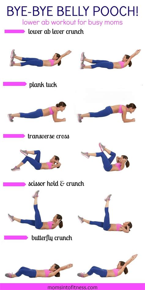 5 Moves To Awesome Abs Say Bye Bye To That Mommy Pooch The Perfect