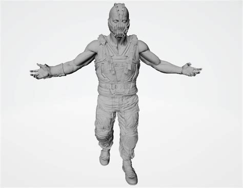 bane character statue 3d print model by cheriloyet