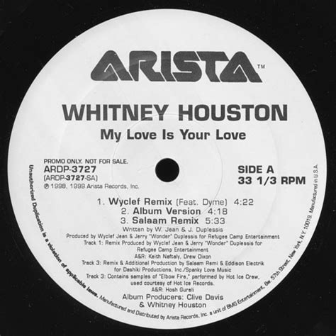 Whitney Houston My Love Is Your Love 1999 Vinyl Discogs