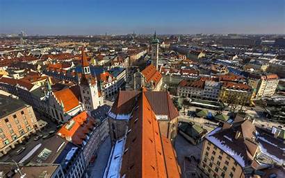 Germany Munich Wallpapers Ultra Desktop Panorama Roof