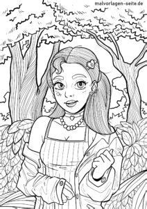 Great Coloring Page For Adults Woman Free Coloring Pages