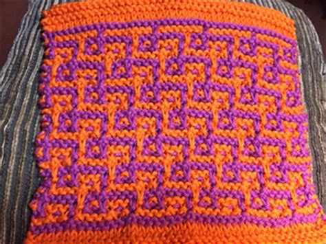 How to read knitting charts and knitting patterns. Ravelry: Mosaic pattern by Barbara G. Walker