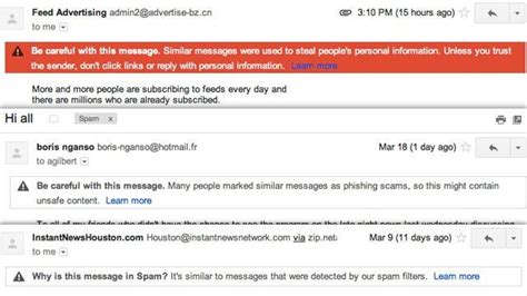 Gmail Now Tells You Why Emails End Up In Your Spam Folder Explain Why Spam Peer Folders