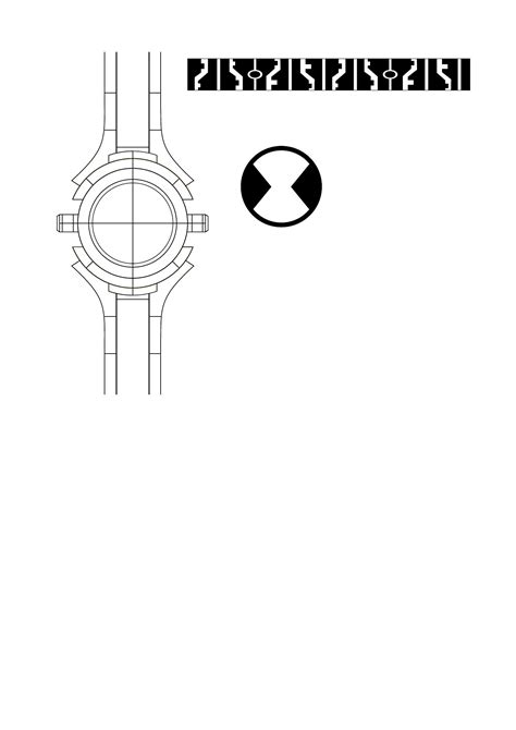 Ben 10 Alien Force Omnitrix Paper