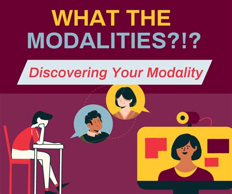 What The Modalities Discovering Your Modality Office Of Curriculum