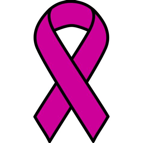 cancer ribbon hand drawn outline svg png icon free download 33480 images and photos finder