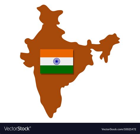 Map India Royalty Free Vector Image Vectorstock