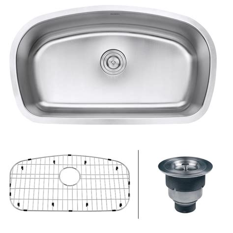 Backed by expert customer service. Ruvati 33 in. Single Bowl Undermount 16-Gauge Stainless ...