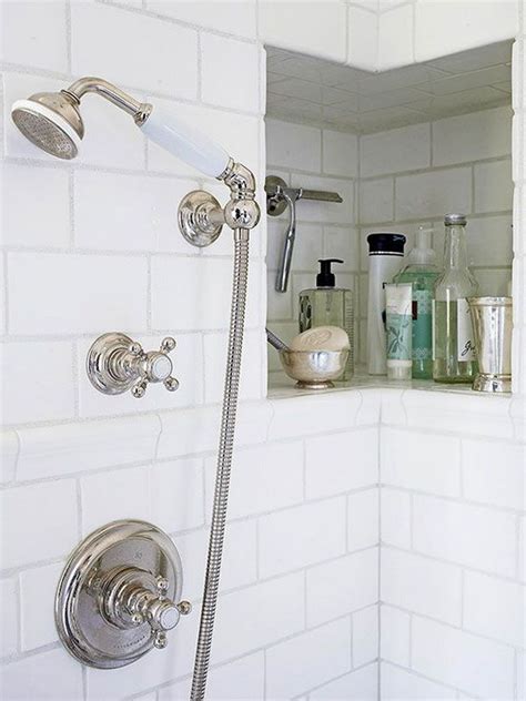 Learn 5 ideas to motivate your spouse to tackle a diy shower remodel and stop putting up with your hard to clean shower. DIY Bathtub Surround Storage Ideas